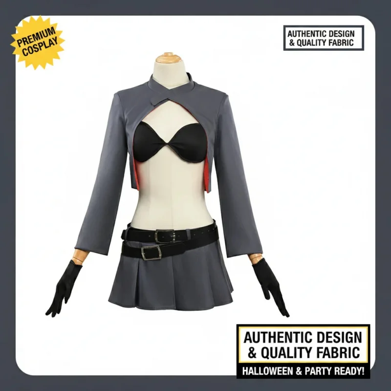 

Anime Noragami Bishamonten Cosplay Costume Sexy Uniform Suit Halloween Party Outfit for Women