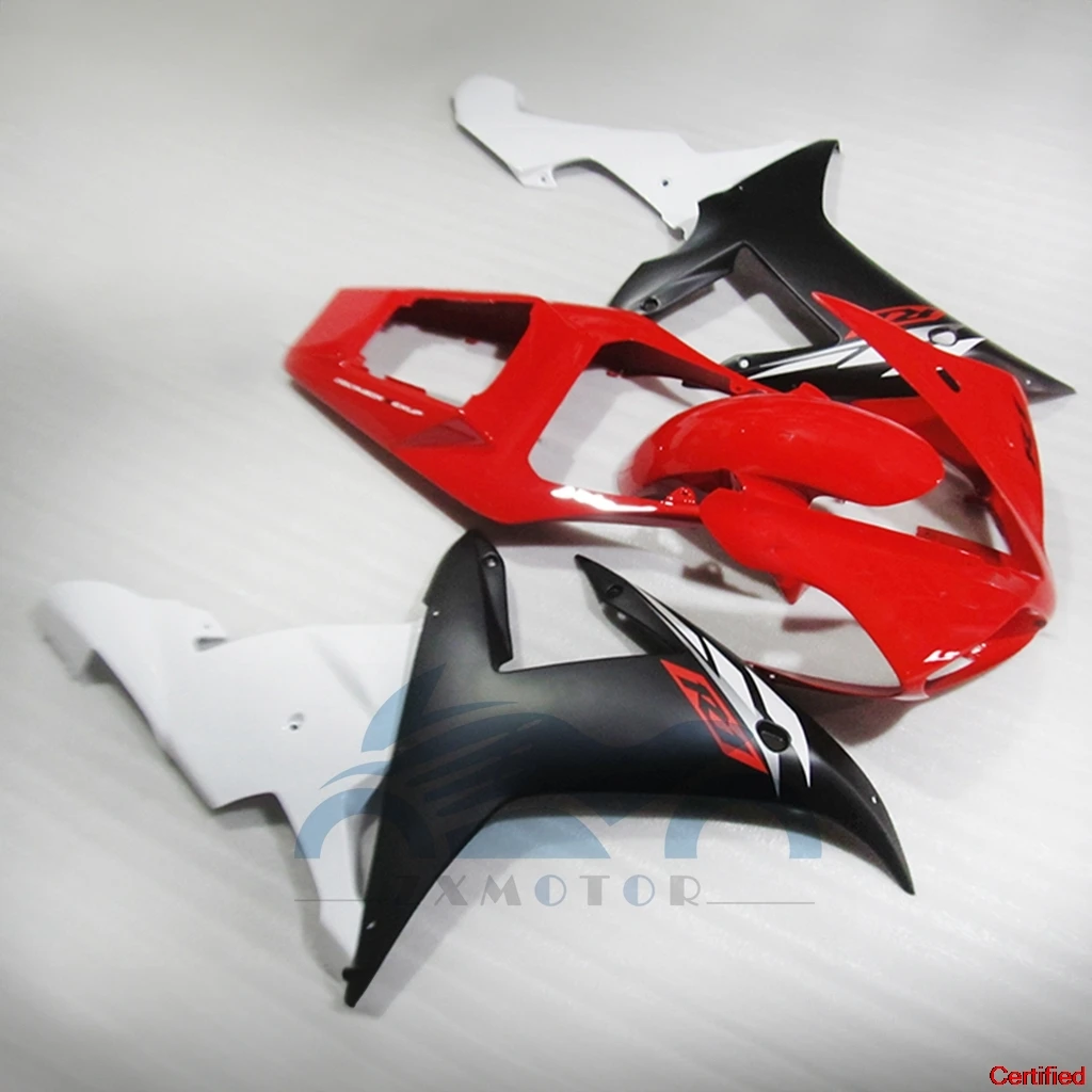 

ABS Plastic Fairing kit for 2002 2003 YZF-R1 YZF R1 02-03 YZFR1 100% Fit Injection Red white Motorcycle Aftermarket Set