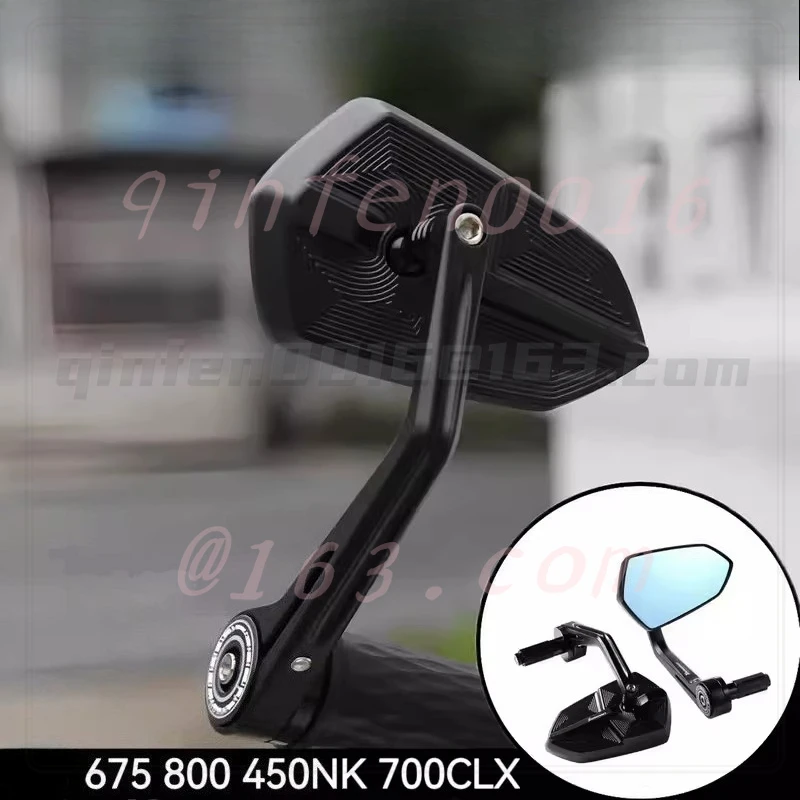

For CFMOTO 675NK 800 450NK 700CLX 500SR Modified Handlebar Rearview Mirror Dazzling Reversing Mirror