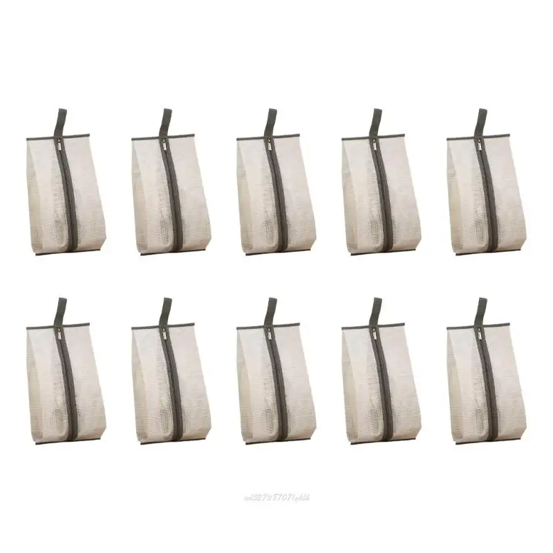 X5XA 10Pcs Dustproof Shoe Bags Shoe Organiser Storage Bag for Home Travel Sports Use