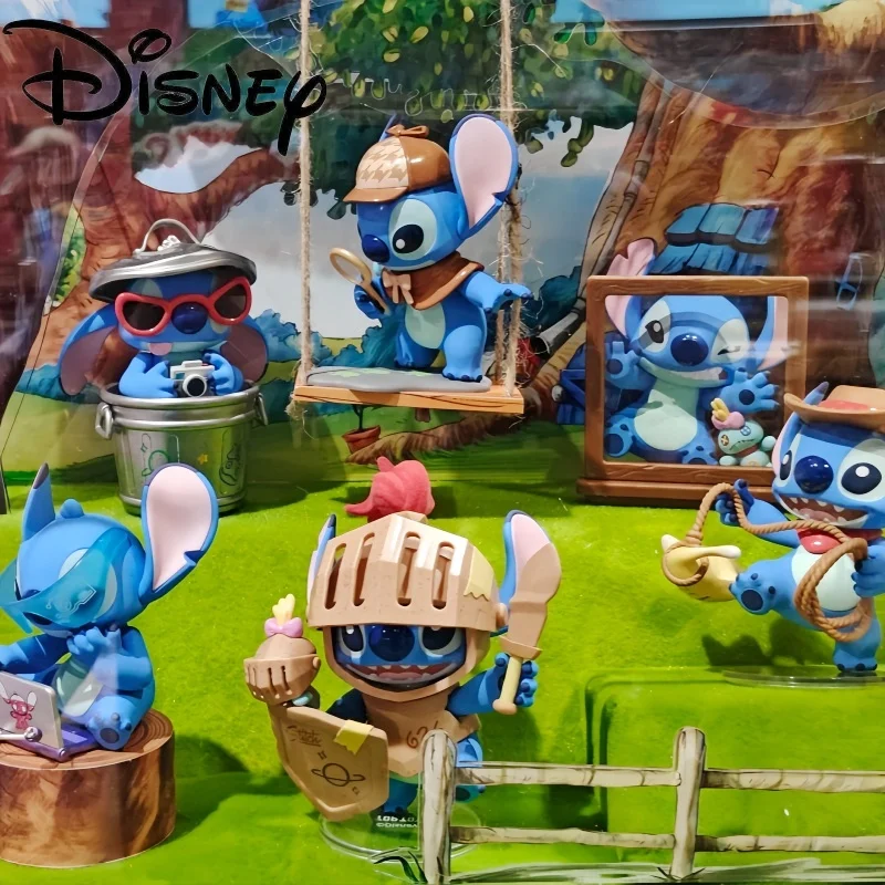 

Disney Stitch City Adventure слепая коробка-стич периферийные устройства модная игрушка фигурка украшение для рабочего стола подарок на день рождения