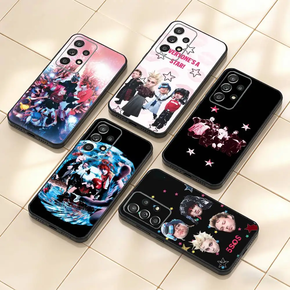 

5 Seconds of S-Summers 5SOS Phone Case For Samsung S25,S24,S21,S22,S23,S30,Ultra,S20,Plus,Fe,Note,10,9,5G Black Cover