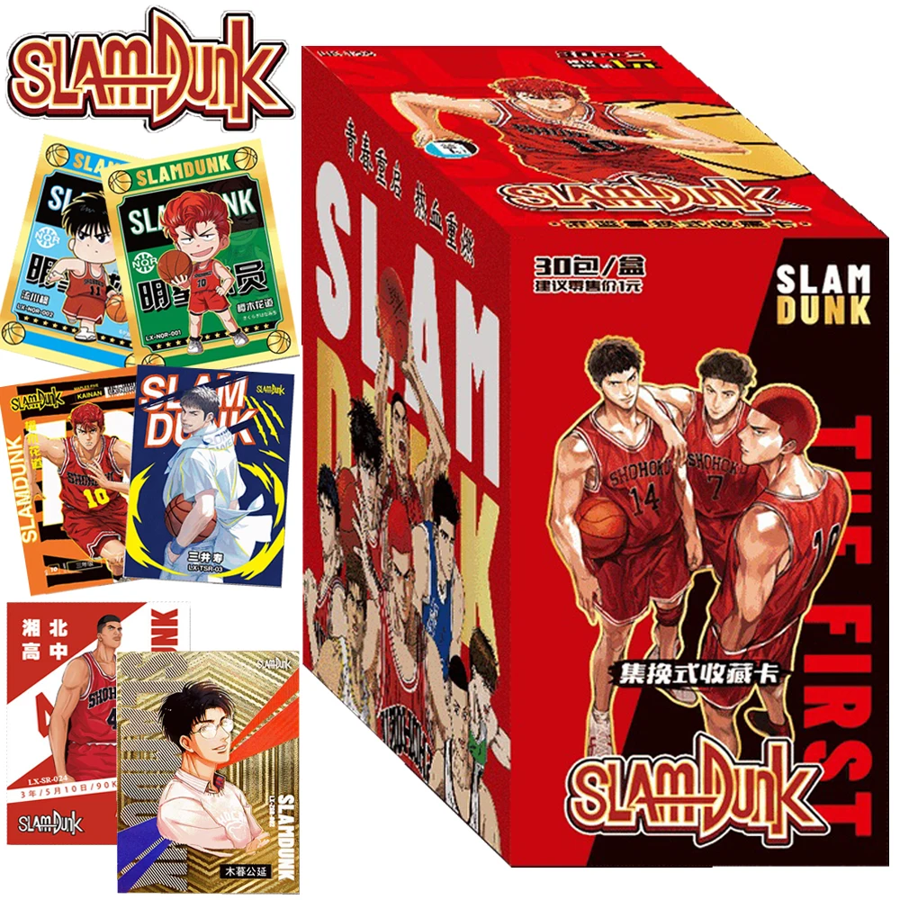 THE FIRST SLAM DUNK Collection Card For Child Miyagi Ryota Sakuragi Hanamichi Popular Sports Anime Limited Game Card Kids Toys