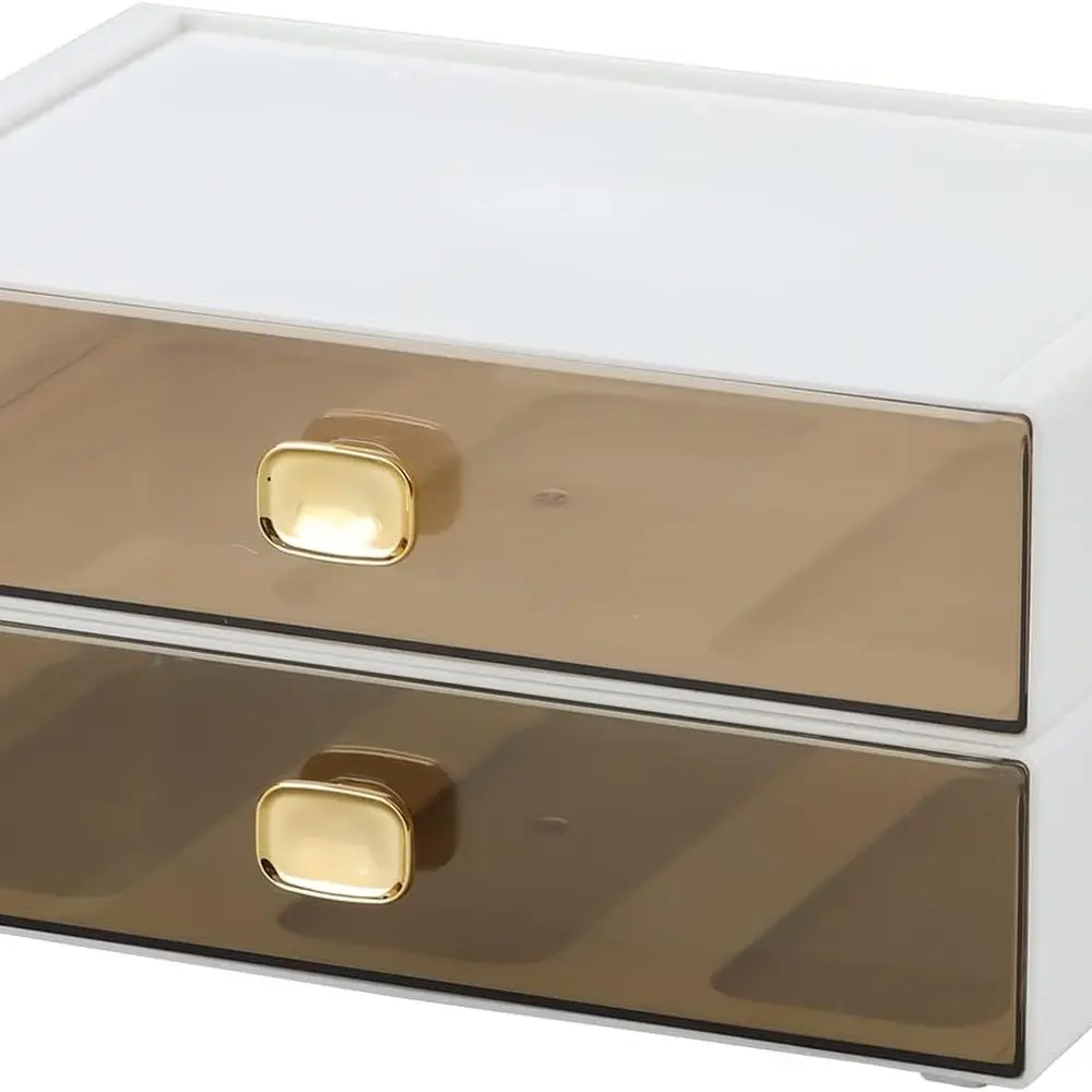 

Большой штабелируемый настольный органайзер с двумя ящиками для офисных принадлежностей и бумага для принтера белого цвета