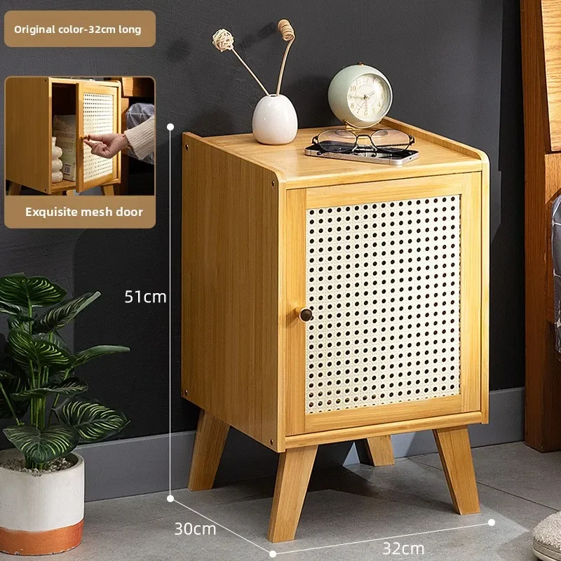 Multi-functional Bedside table Simple modern small simple shelf Ultra narrow crevice cabinet Side cabinet Bedroom locker