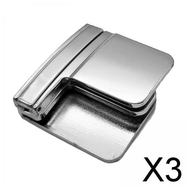 3xパンツクリップ-ウエスト調整用パンツウエストクリップ-メタルパンツウエストタイトナー-シルバー