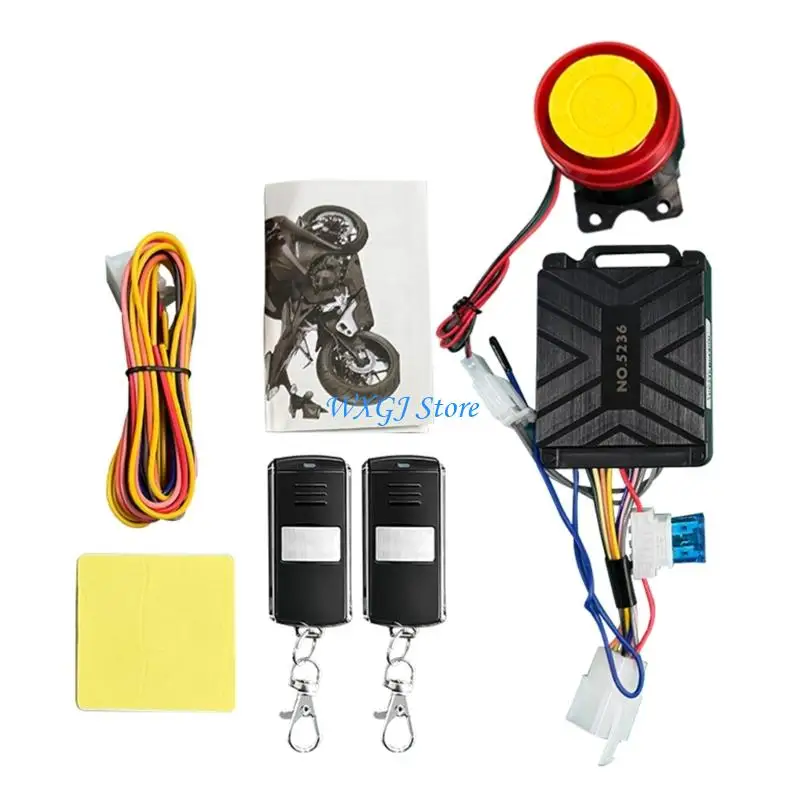 

37JE ABS Motorcycle Alarm With Remote Control For Enhanced Security Theft Prevention