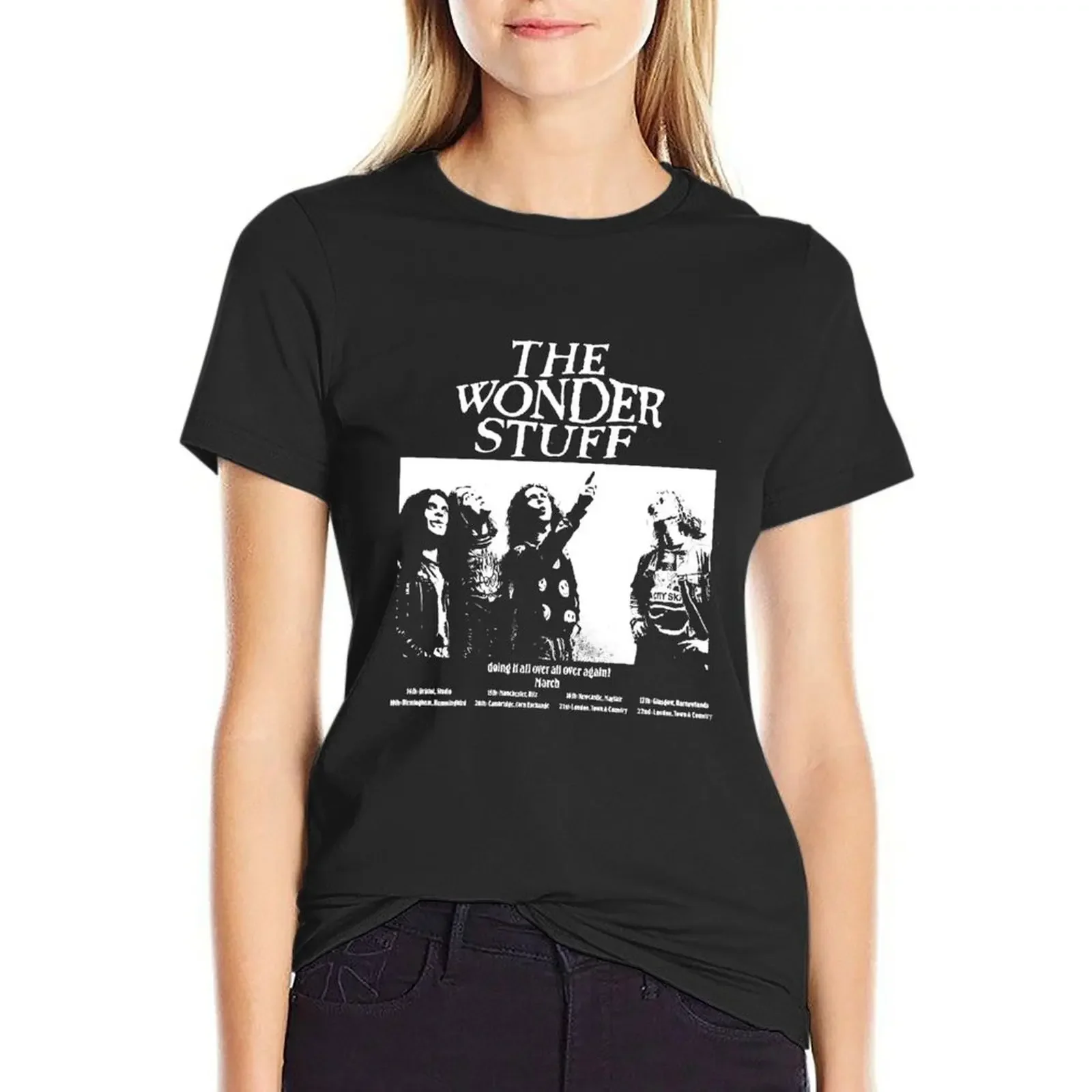 Men Women The Wonder Stuff 80S Stencil Artworkrock Grebo Indie Britpop Pwei Tee T-Shirt cute tops plain t shirts for Women