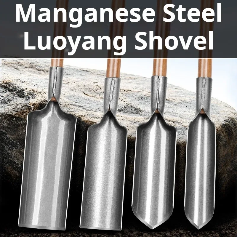 Manganese Steel Garden Shovel Digging Spade Head Soil Sampling Auger Tool Archeological Exploration Agricultural Work Tool