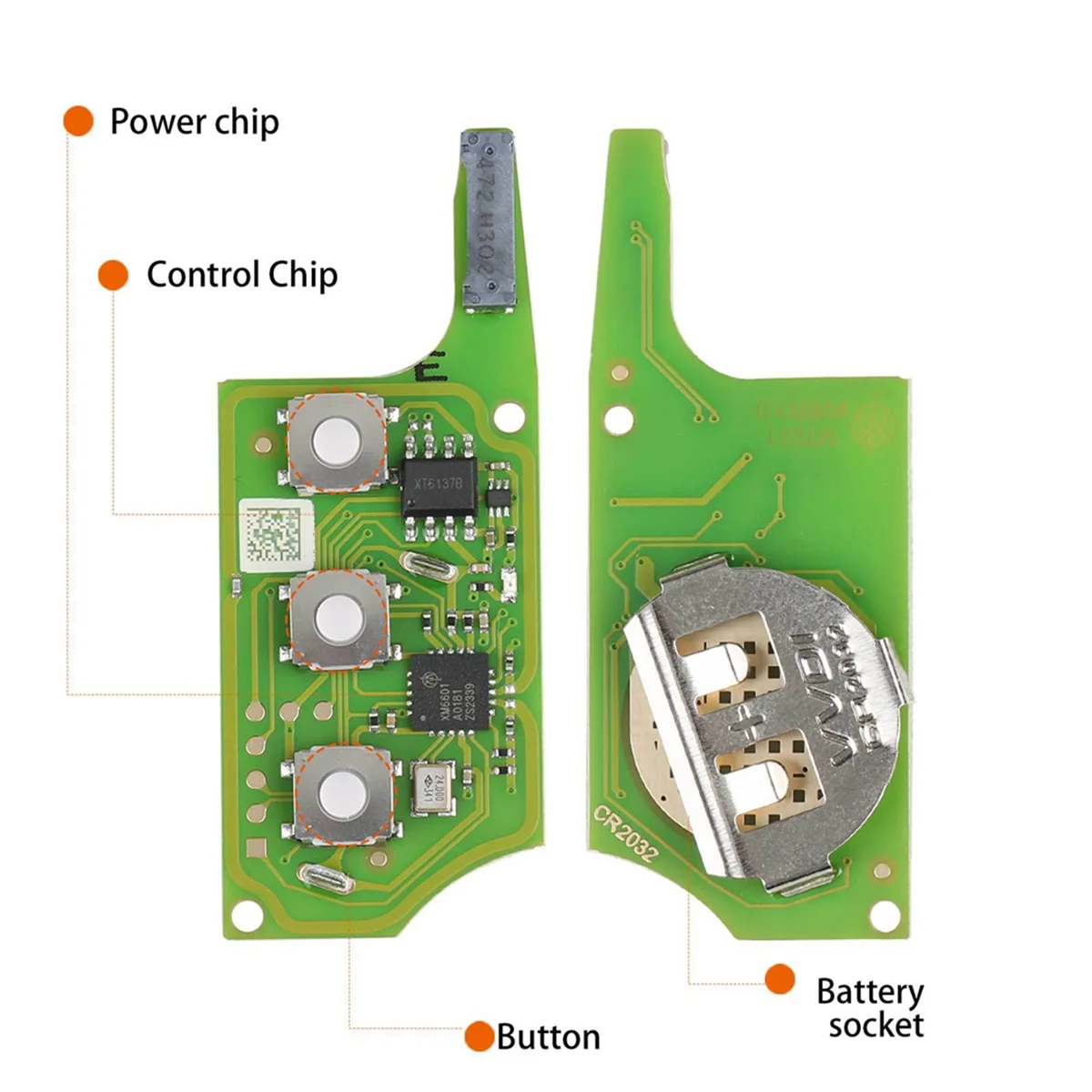 Xeb510en-フォルクスワーゲンb5タイプ,xt27bスーパーチップ,3キー,vvdiに適したスーパーリモコンキー