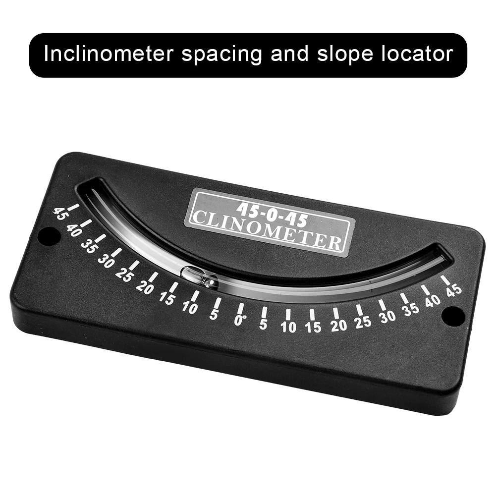 1PC 45-0-45 Incline Meter ABS Portable Inclinometer Spacing And Slope Locator Heel Angle Inclinometer For Trail Modern Ships