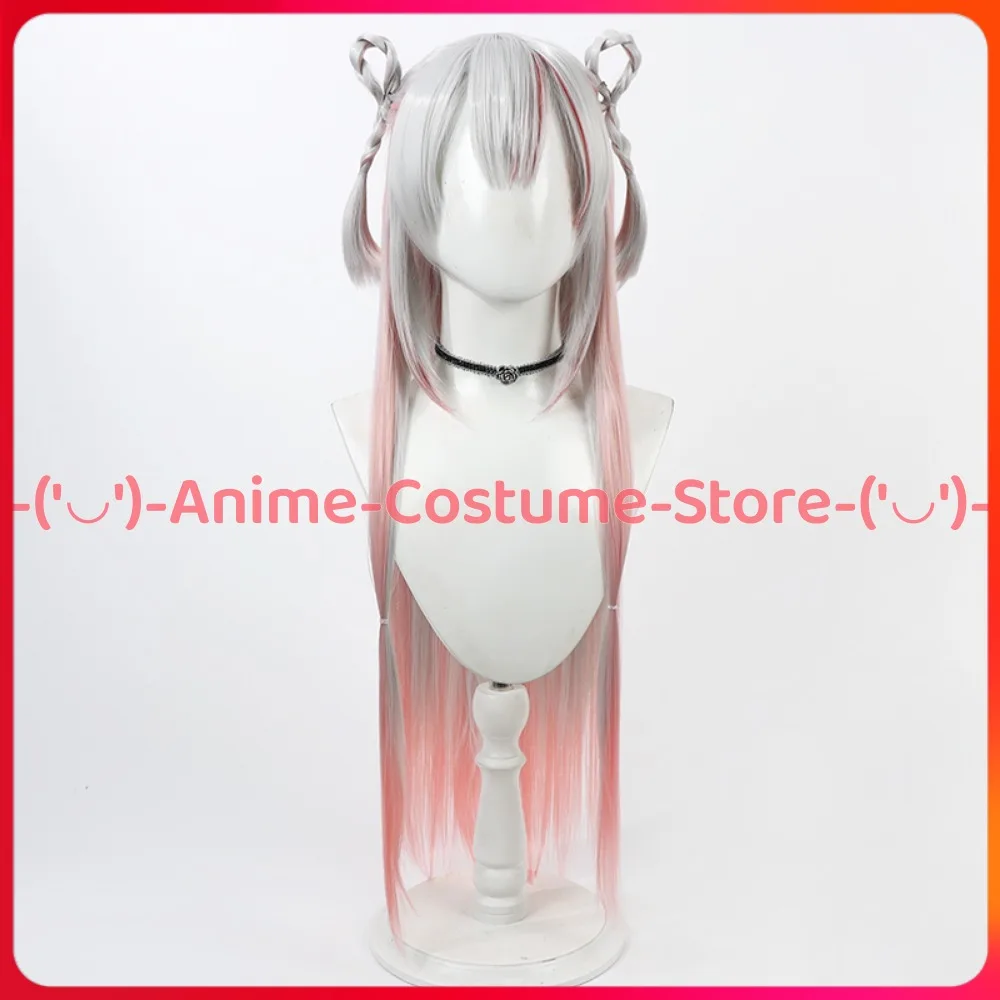 Hololive VTuber Накири Аяме Косплей Парик Мико Стрин Дева Аниме Персонаж Хэллоуин Карнавальный Костюм Партии Парики Синтетические Волосы