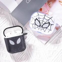 Juste pour écouteurs sans fil Bluetooth pour AirPods 1 2 3 Pro 2e génération, étui Spider Man rouge, noir et blanc, cadeau pour amis