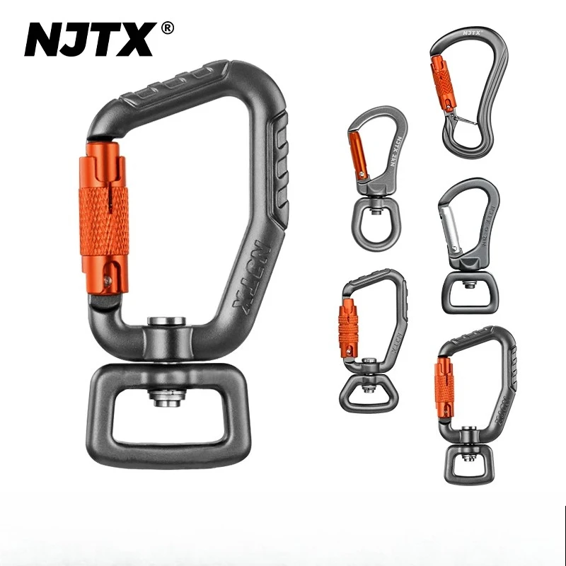 NJTX Quiet Adventure, Non-PPE Universal Two-Stage Automatic Lock Aerial Work Exploration Mini Lock Foot Pedal Connection Buckle