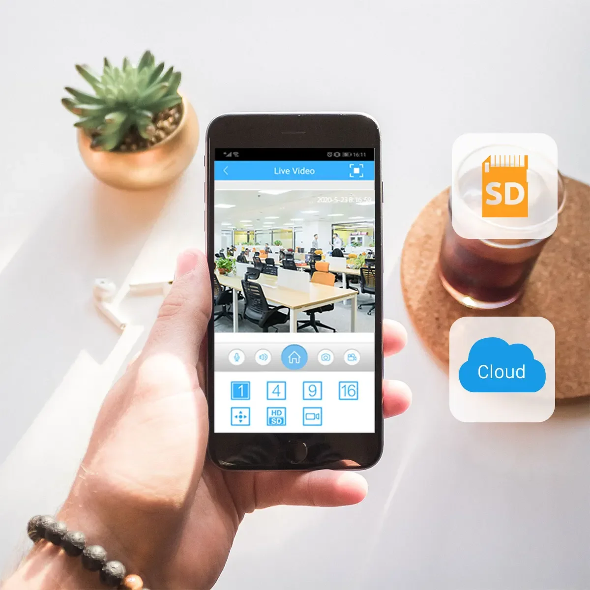 4K WIFI Dual Lens Bulb Surveillance Camera Indoor Auto Tracking Wireless PTZ IP Security Camera Color Night Vision Baby Monitor