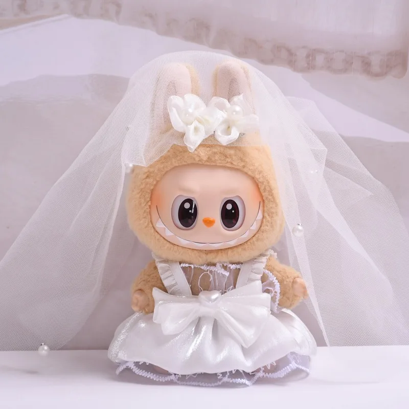 

Виниловая глухая коробка для сидячей вечеринки второго поколения LABUBU, праздничная одежда, милая юбка вместо милой детской одежды.