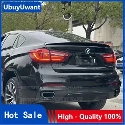 Car Styling ABS X6 F16 2015-2019 Rear Spoiler Trunk Wing For BMW X6 F16 M-Performance Style