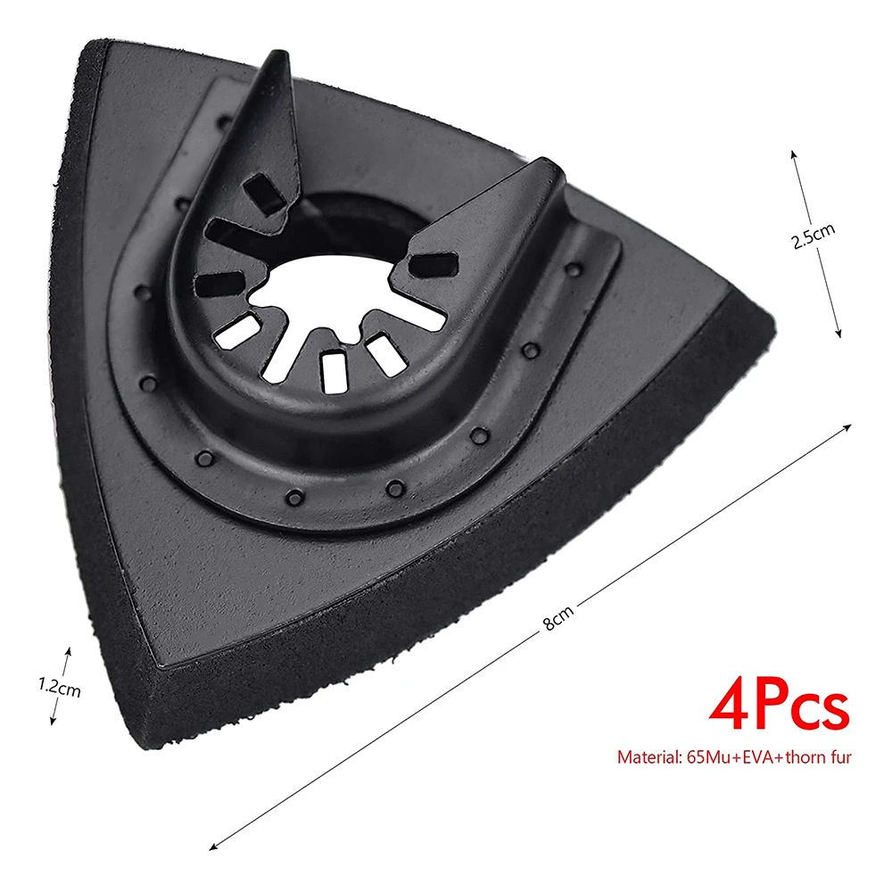 4Pcs Sanding Pads 80 mm for Attaching Pads, Multi-Tool Blades Oscillating Multi Tool Accessories for Worx Mikita Dewalt