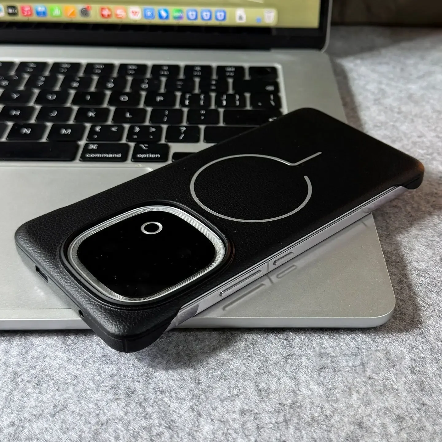 

For IQOO Z10 Turbo Plus Magnetic Case Stylish Matte Litchi Texture Acrylic Frameless Cover For Iqoo Z10 Turbo ProSkin-friendly