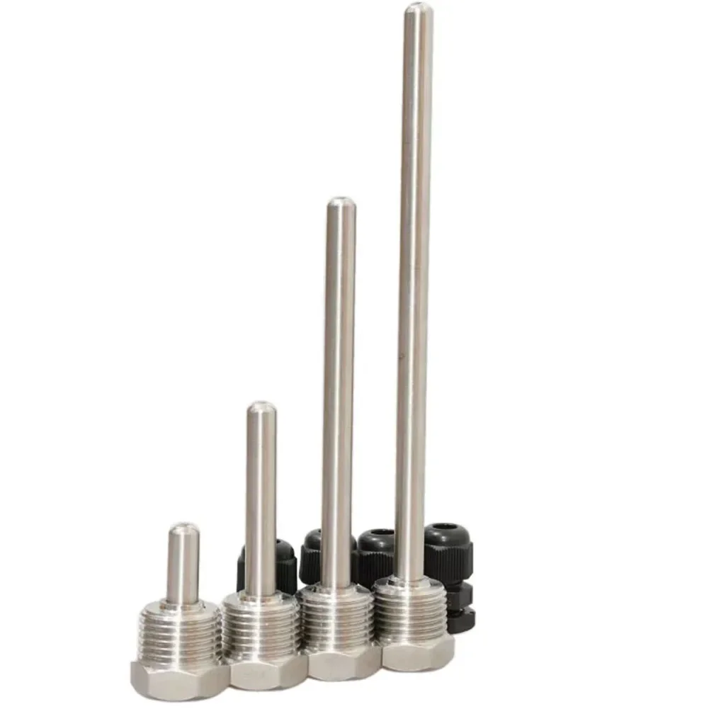 Thermowell Sensor de Temperatura Luva de Imersão Bolso Sonda Acessórios Solares g Pcs Aço Inoxidável