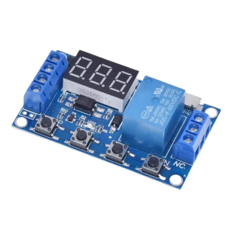 6-30V Relay Module Switch Trigger Time Delay Circuit Timer Cycle Adjustable