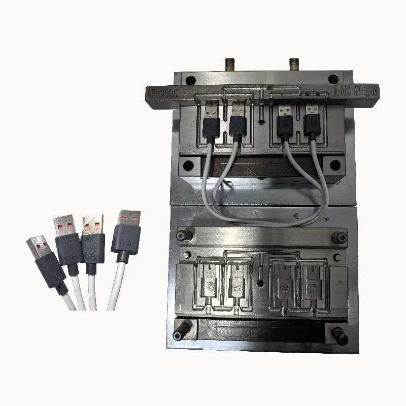 High Precision USB Data Cable Mould for Vertical Processing Machine Mobile Electronic Accessories Custom Manufacturing