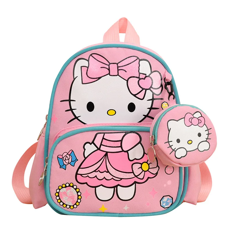 

Sanrio hello kitty children's schoolbag boy girl new cartoon backpack kindergarten baby 2-5 years old backpack