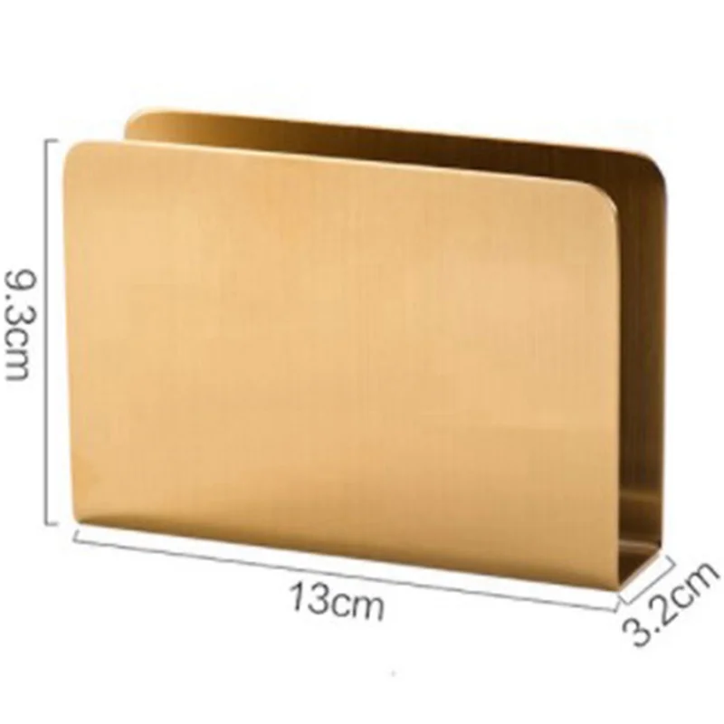 ABSE-الشمالية حامل مناديل مذهب الحديد الفن الذهب العمودي الأنسجة صندوق الأنسجة تخزين أصحاب فندق مطعم سطح المكتب تزيين #5