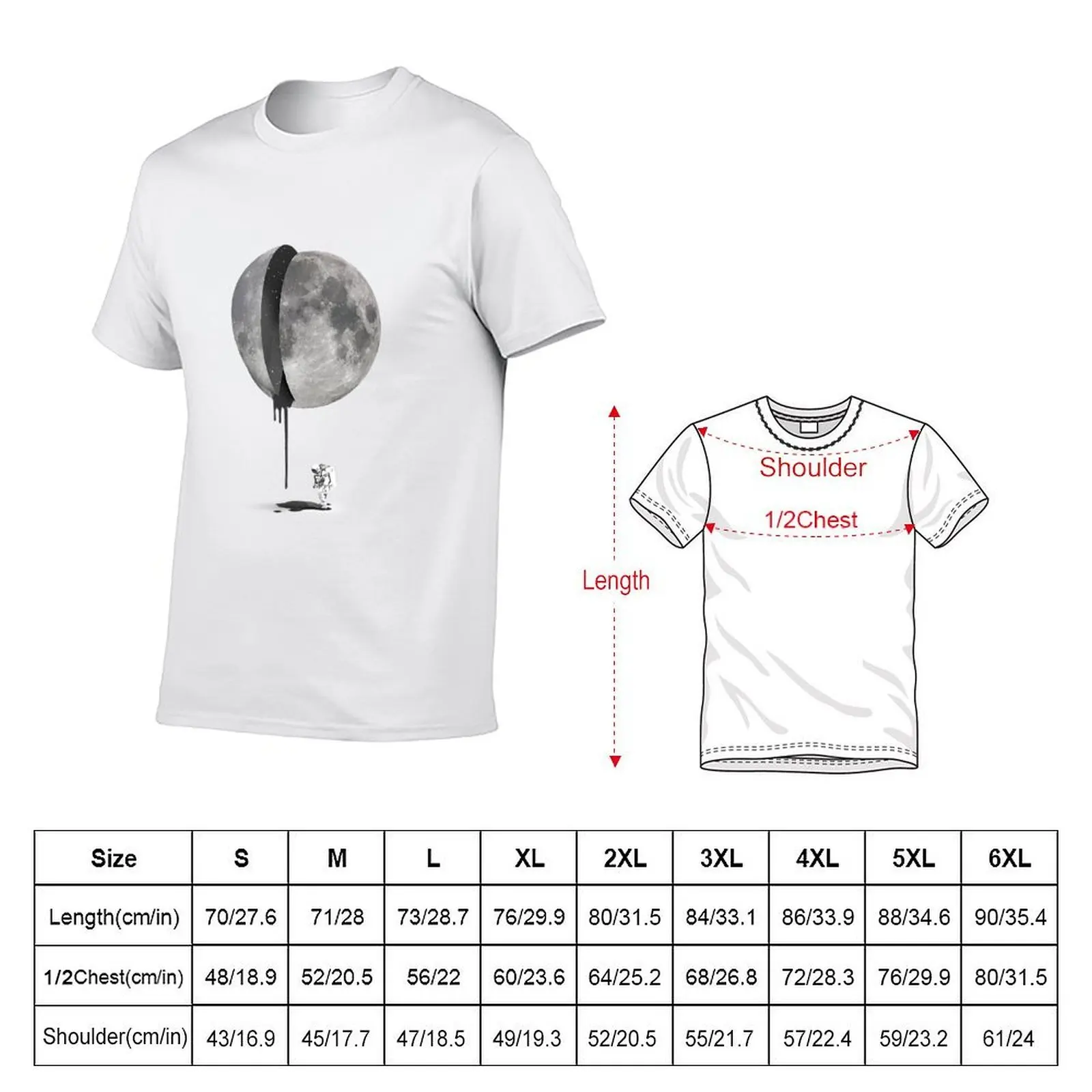Bleeding Moon T-Shirt anime clothes vintage clothes mens vintage t shirts