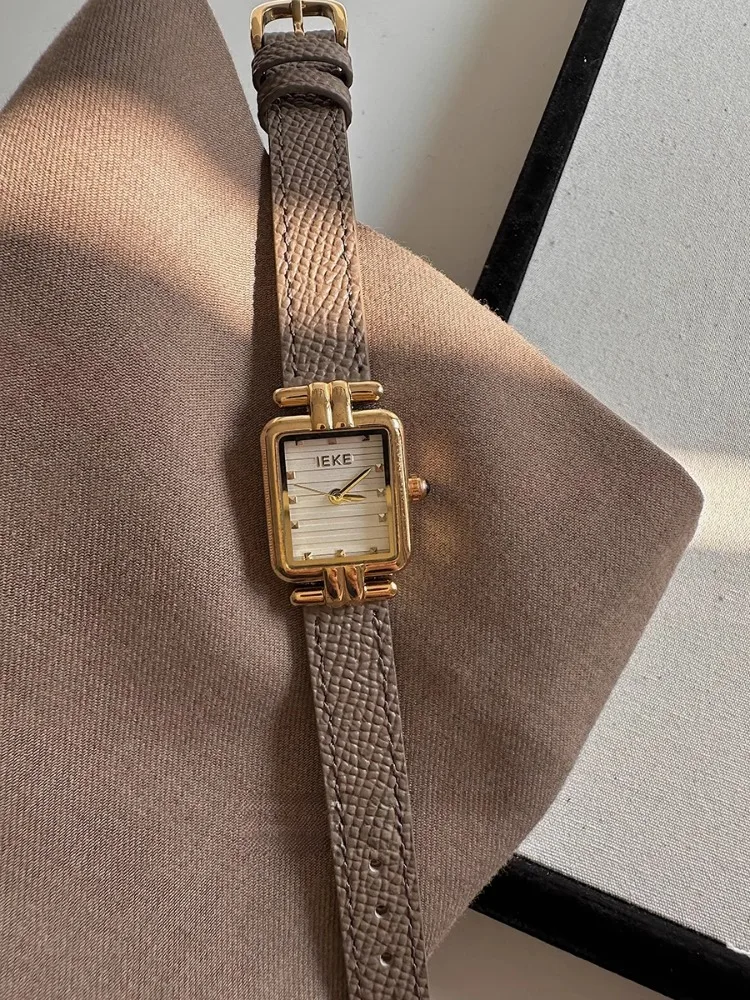 Reloj cuadrado de estilo minimalista para Mujer, cinturón resistente al agua, Reloj de cuarzo a la moda para Mujer, Reloj de regalo para chica, Reloj para Mujer