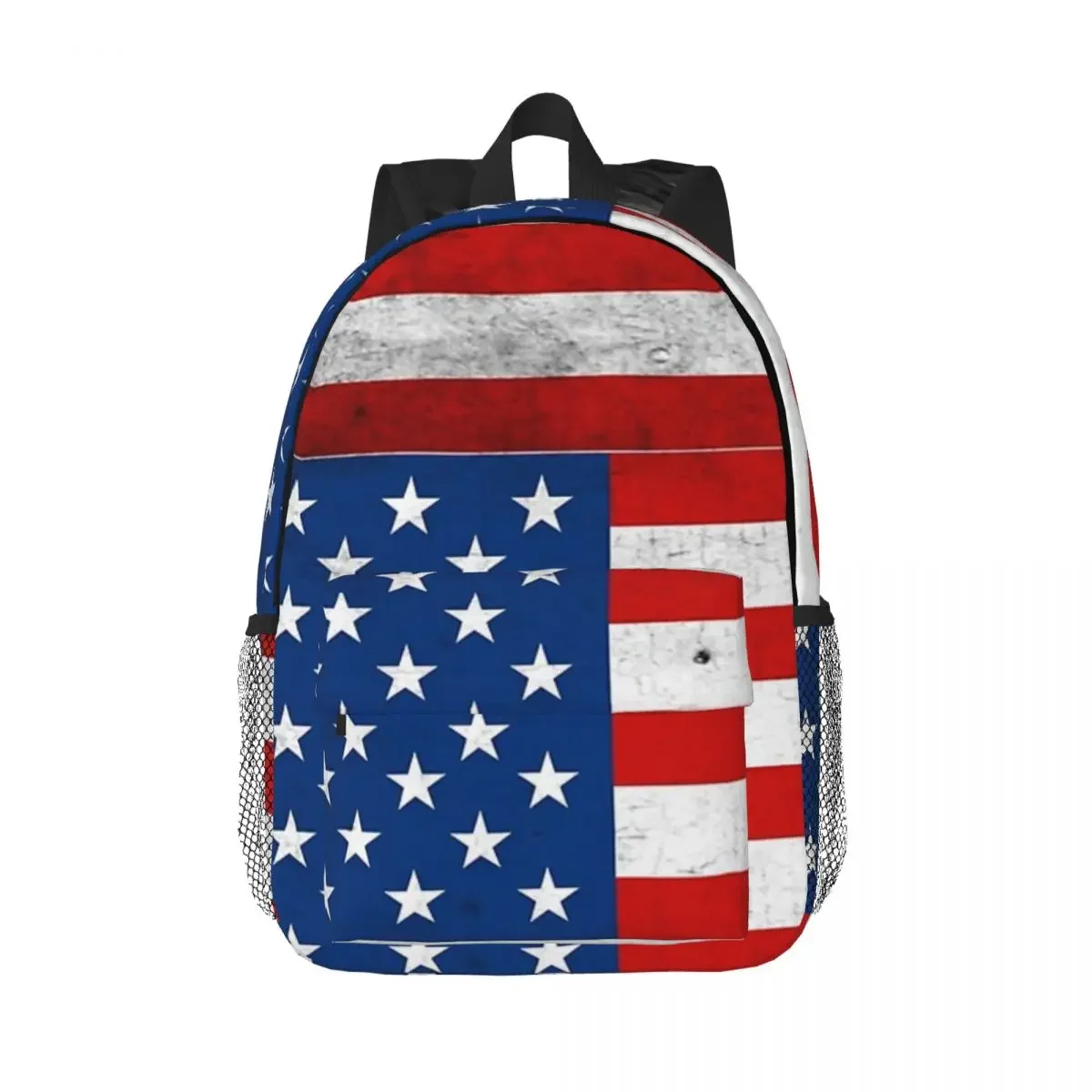 Mochilas bandeira americana para adolescente, mochilas escolares, mochila portátil, bolsa de ombro, grande capacidade, moda estudantes