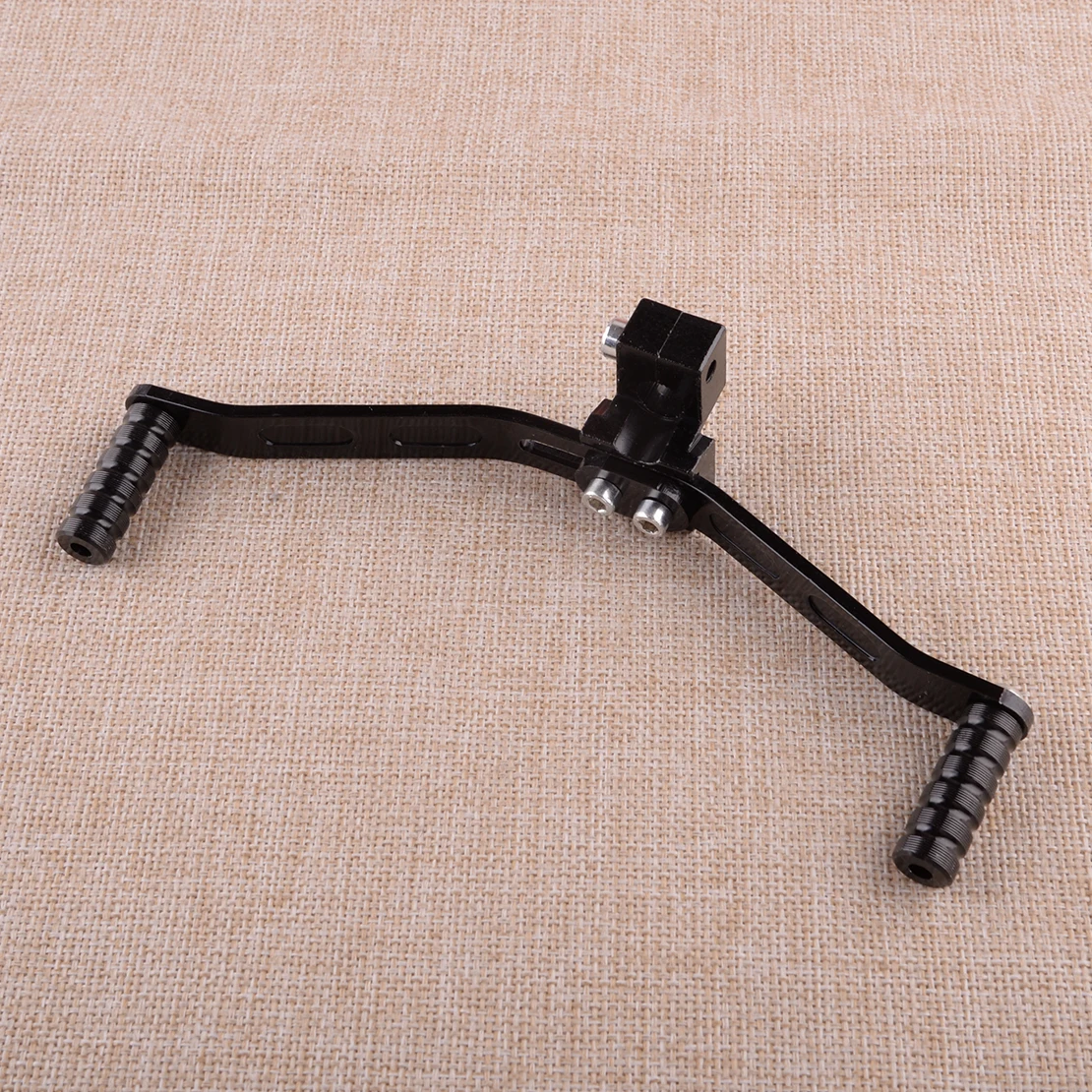 

Dual 2 Way Universal Motorcycle Black Aluminum Alloy Gear Shift Shifter Lever Footrest Pedal New