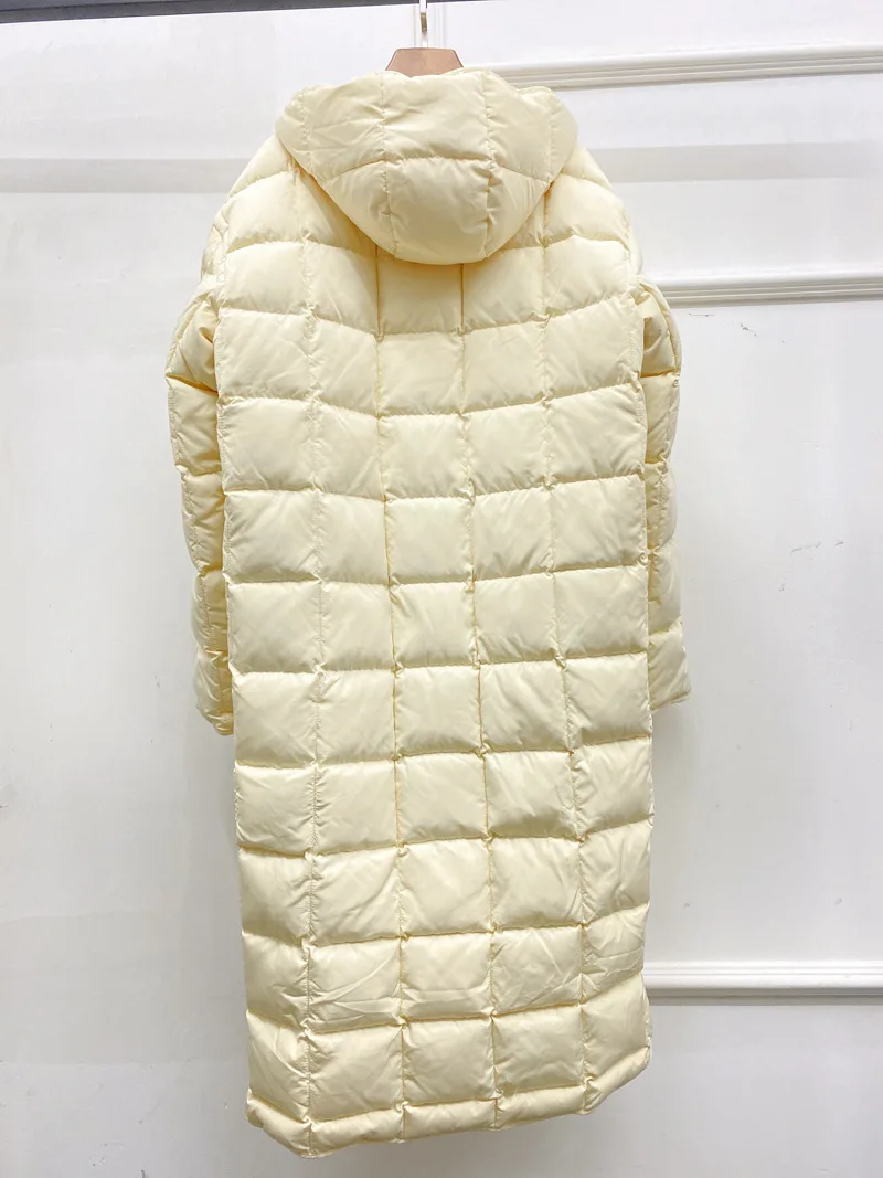 Maxdutti سترة نسائية ملابس امرأة بلايز الشمال الدافئة الحد الأدنى الشتاء معطف طويل سترة بيضاء أوزة أسفل سترة معطف المرأة