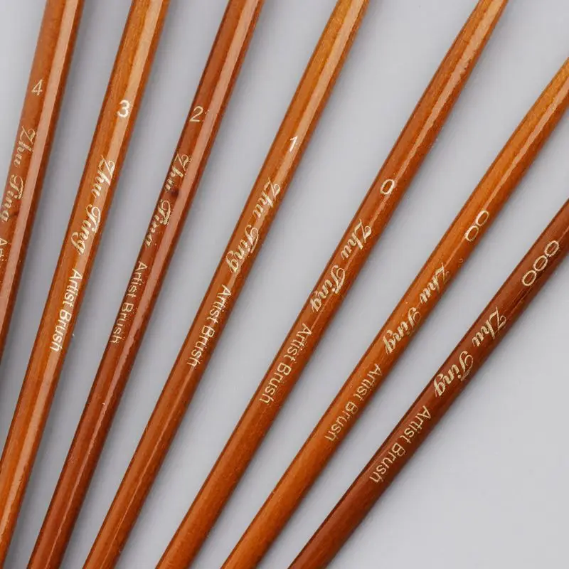 7 Cái/bộ Chuyên Nghiệp Tiết Cọ Sơn Đầu Nhọn Thu Nhỏ Bàn Chải Dành Cho Trang Sức Giọt