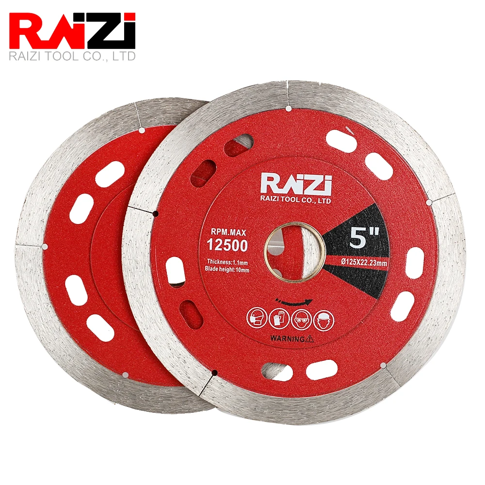 Raizi Diamond Cutting Disc For Tile Ceramics Sintered Porcelain 115/125mm Dry Saw Blade Dry Cutting Disc Tile Tool