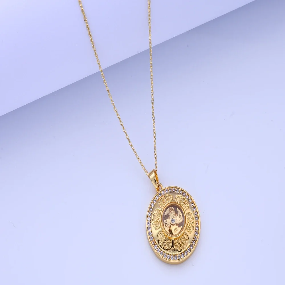 قلادة دوارة مرصعة بالألماس مستوحاة من الطراز العتيق، قلادة مجوهرات للجنسين للزينة الأنيقة