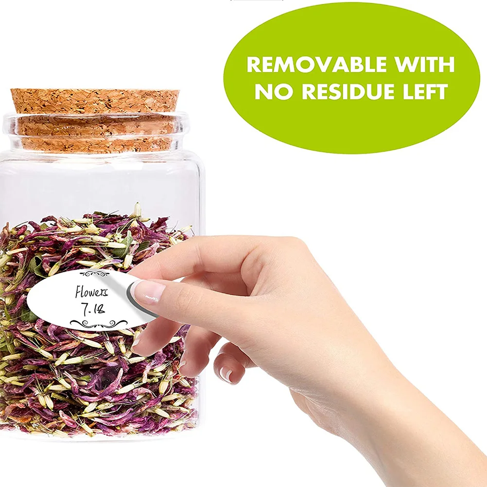 

500 Stickers per Roll Copper Plate Self adhesive Canning Labels for Jars DIY Food Gift Handmade Crafts Strong Adhesion