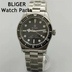 BLIGER 39mm NH35A Movement Automatic Mechanical Diving Men's Watch Snowflake Hand Domed Glass C3 luminous Dial BB58 Reloj Hombre