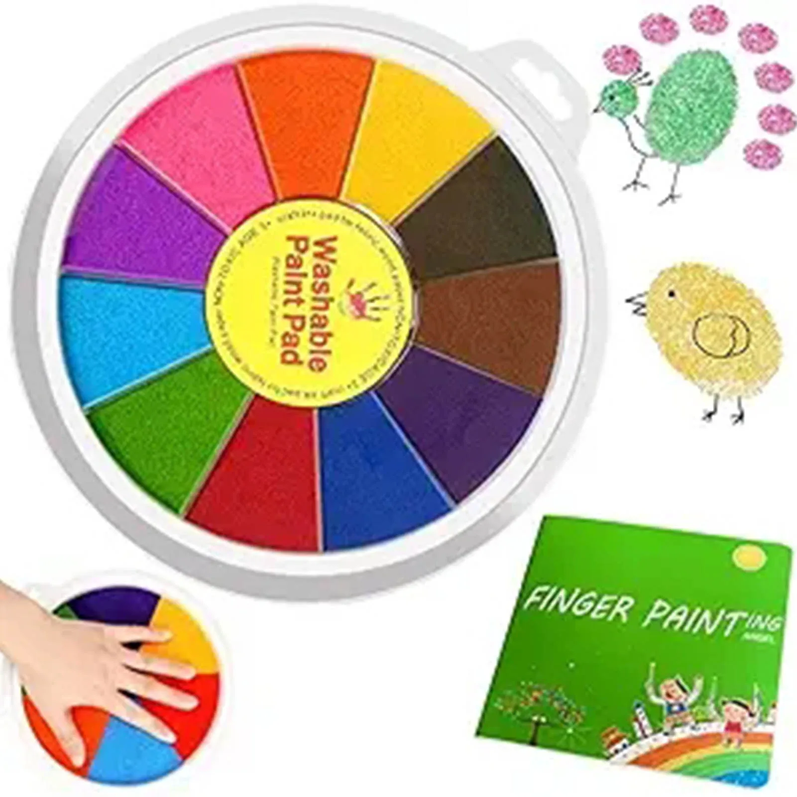 Kids Fingerprint Painting Printing Mud Toys Funny Montessori Painting Drawing Enlightenment Toys for Kids Birthday Children's