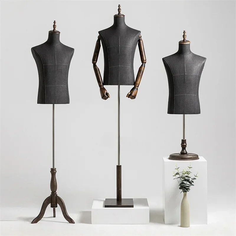 Male Mannequins Body Props for Men's Clothing Store men's  Display Rack Upper  Suit Dress Window Dummy Mannequin Doll Z