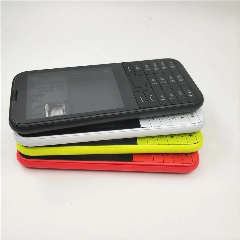 Full Phone Housing Cover Case English Keypad for Nokia 225 Asha N225