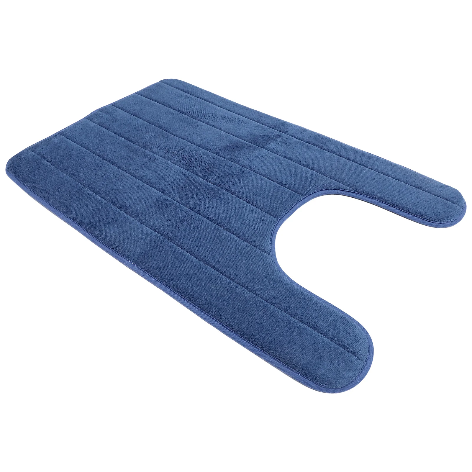 

U-Shaped Toilet Floor Mat Non-Slip Comfortable Home Bathroom Cushion Floor Pad Soft Waterproof Simple Design Easy Clean