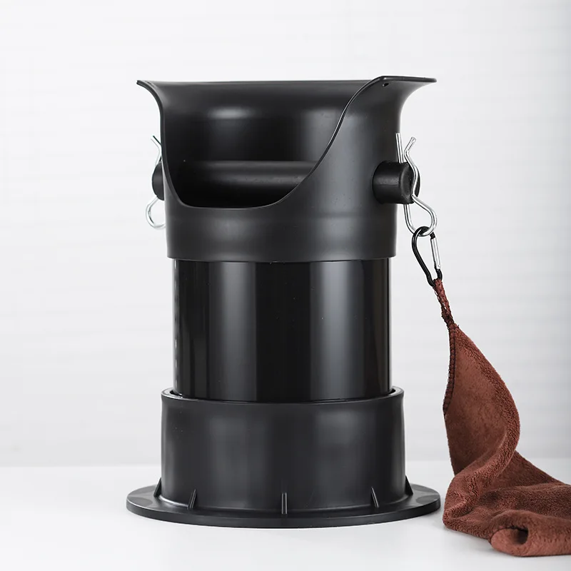 Large-Capacity Coffee Grounds Bucket Commercial Espresso Semi-Automatic Coffee Machine Handle Waste Grounds Box Knocking Groove Vertical