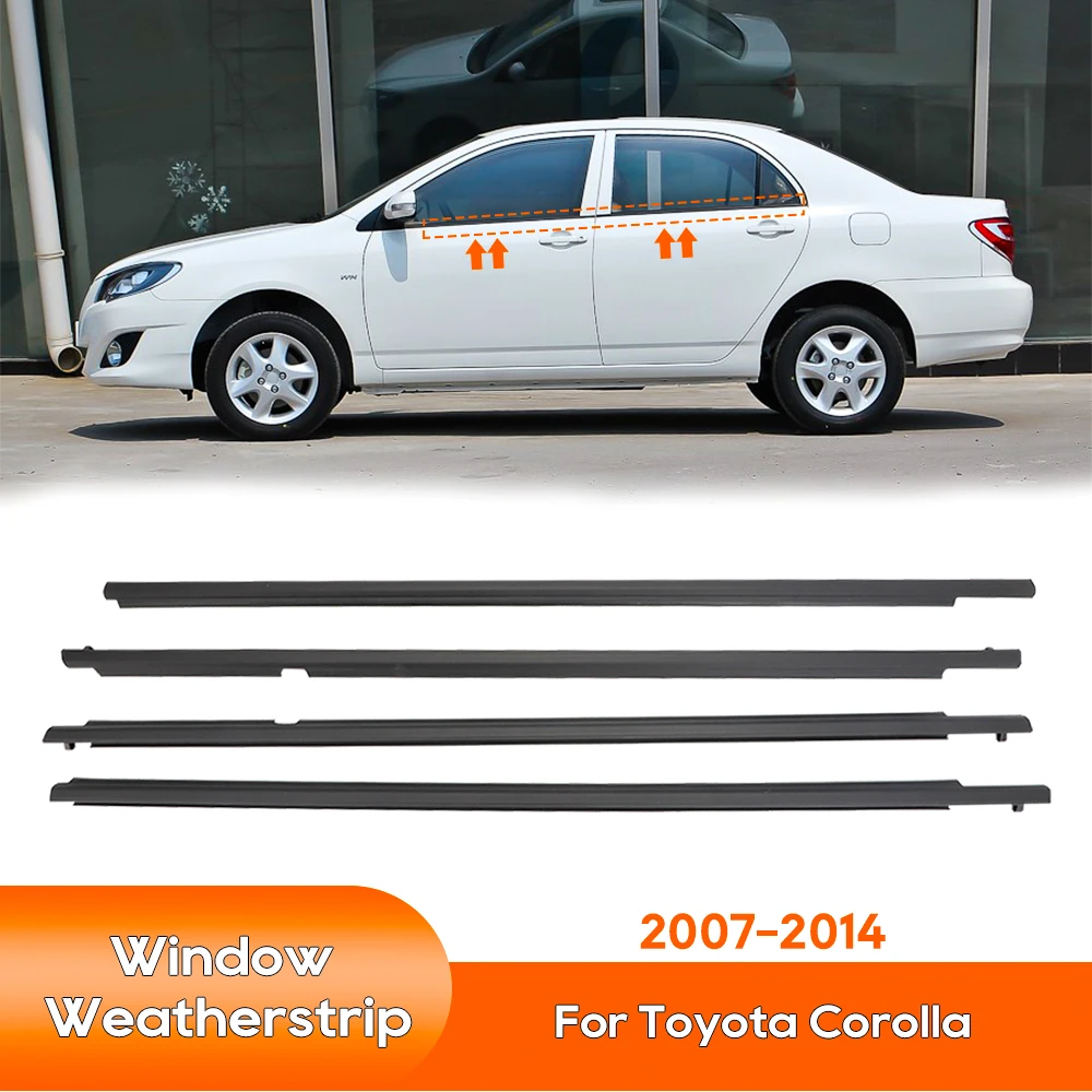 Car Window Door Sealant Strip Weatherstrip Rainproof Weather Strip for Toyota Corolla 2007 2008 2009 2010 2011 2012 2013 2014