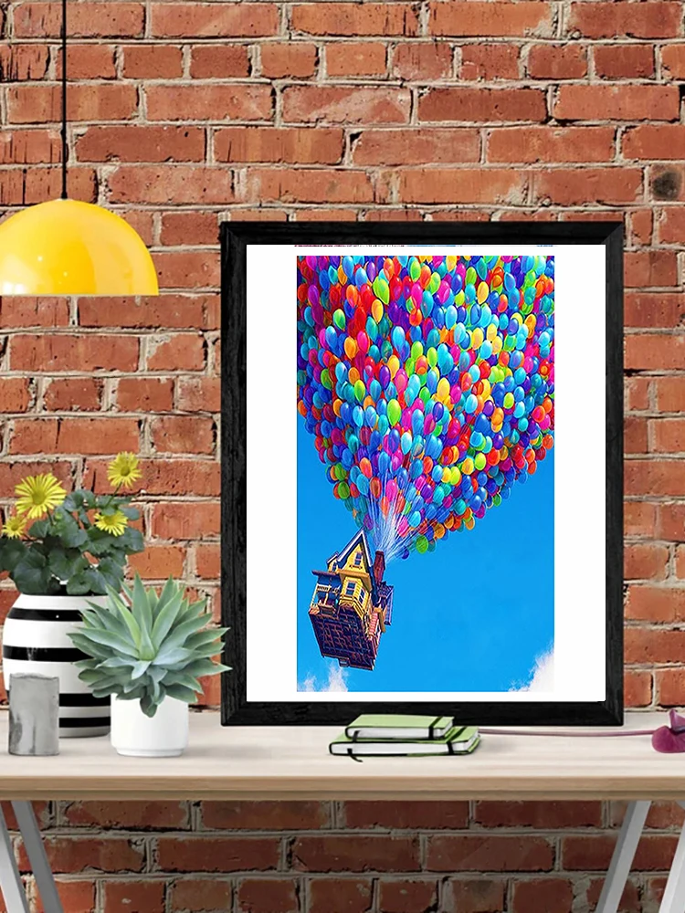 DIY-5D Diamond Painting Colorful Balloon Full Diamond Embroidery Mosaic Picture Closed Mosaic Home Decoration Gift