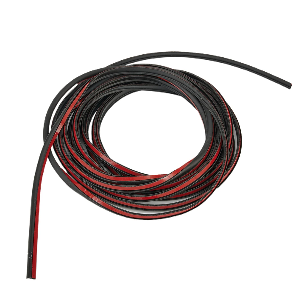 

5M TType Sealing Strip for Cars Rubber For Edge Trim for Bumper Lip and Side Skirt Ensures Dustproof and Sound Insulation