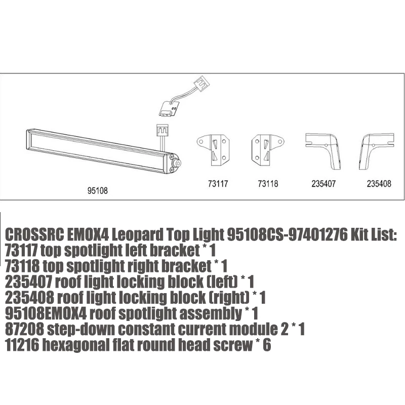 

CROSSRC EMOX4 Leopard Climbing Roof Spotlight 95108 CS-97401276 Фонарь для крыши автомобиля