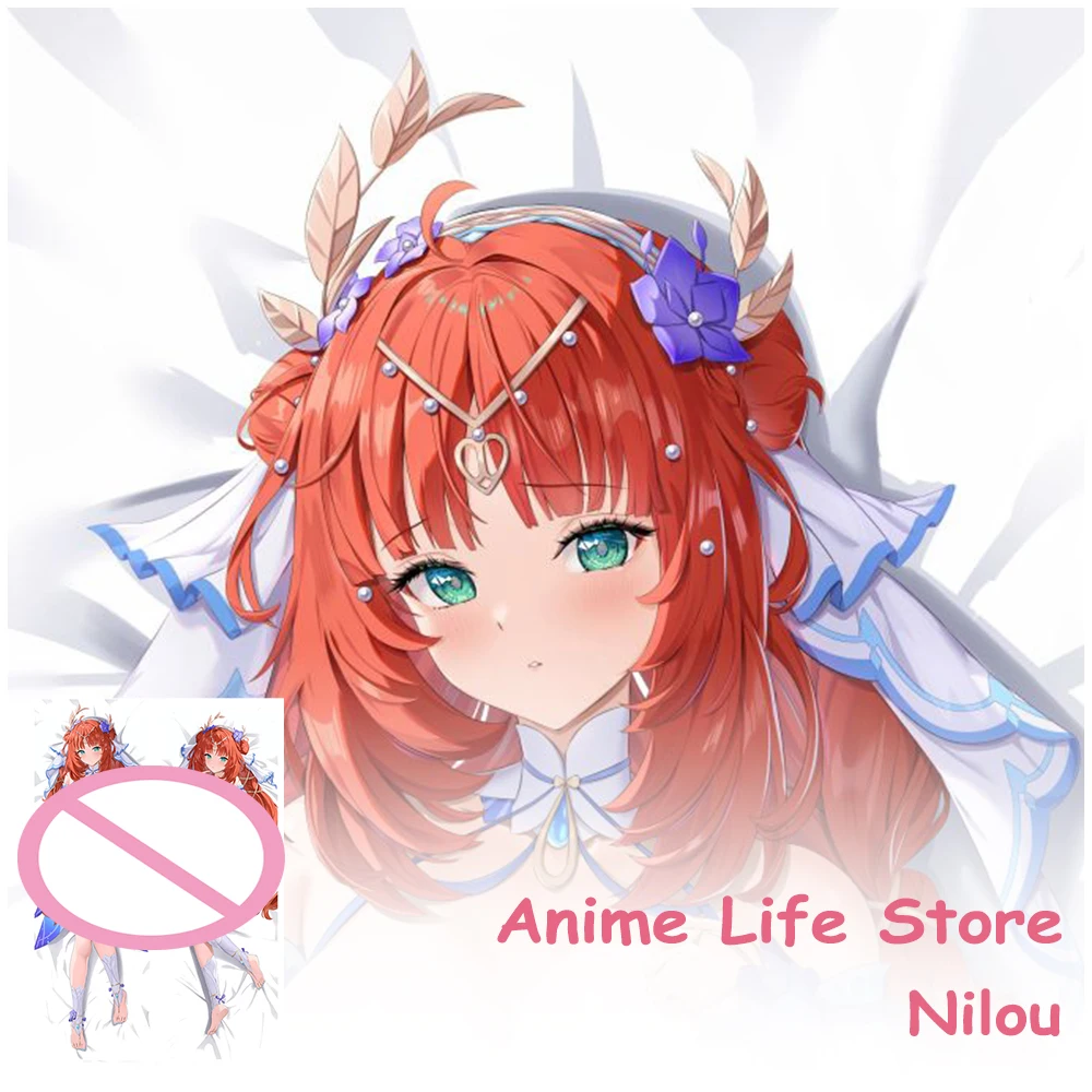 Dakimakura Anime Genshin Impact Nilou Pillowcase Double-Sided Printed Pillow Cover Otaku Bedding Cushion Covers Decor Room