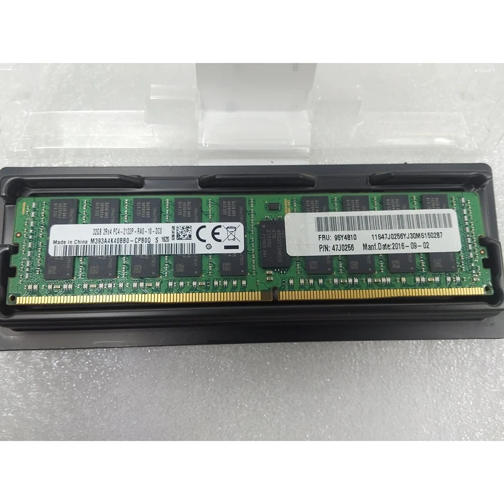 1PCS Server Memory For Lenovo 95Y4810 95Y4808 95Y4807 47J0256 45W0802 32GB DDR4 2133 2RX4 PC4-2133P DDR4