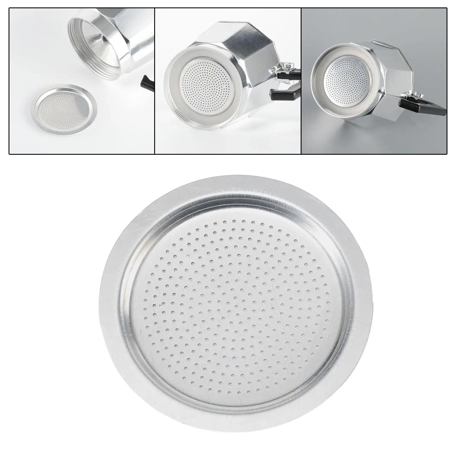 2xEspresso Maker , Aluminum Pot Funnel , Replacement Coffee Maker Sieve for Pots